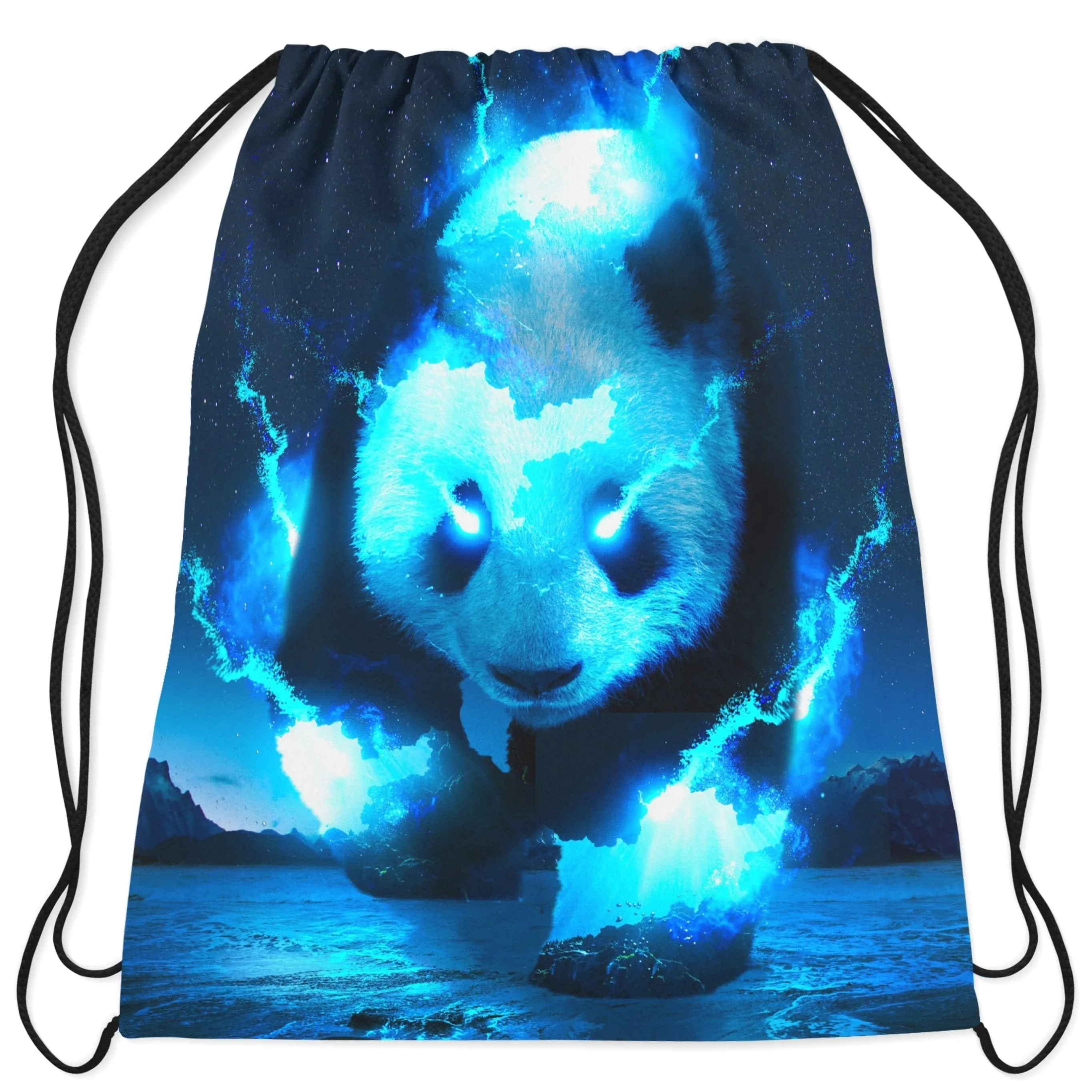 Cosmic Panda Drawstring Bag sold by iEDM