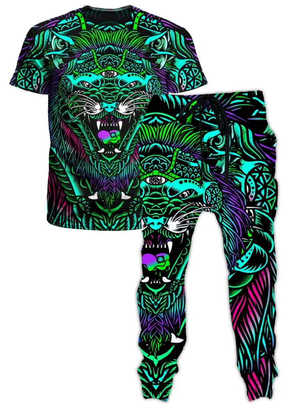Acid Tiger T-Shirt and Joggers Combo sold by iEDM