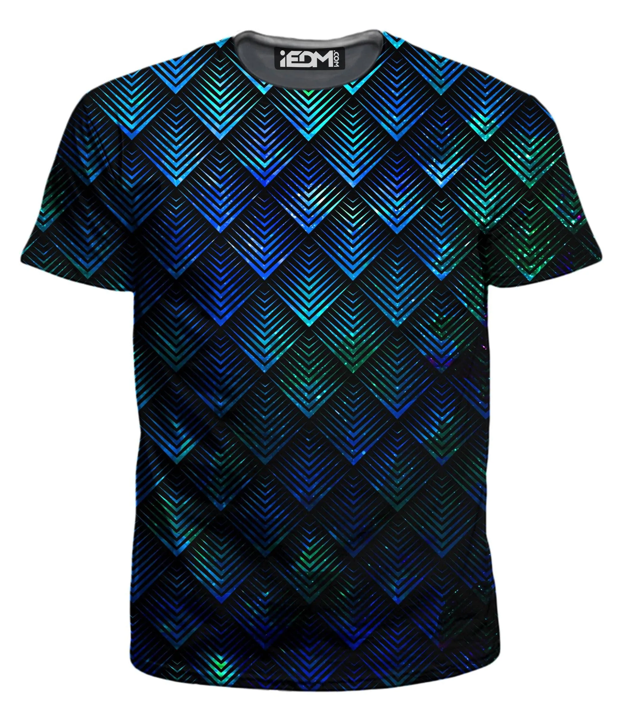 Galactic Dragon Scale Teal Men's T-Shirt sold by iEDM