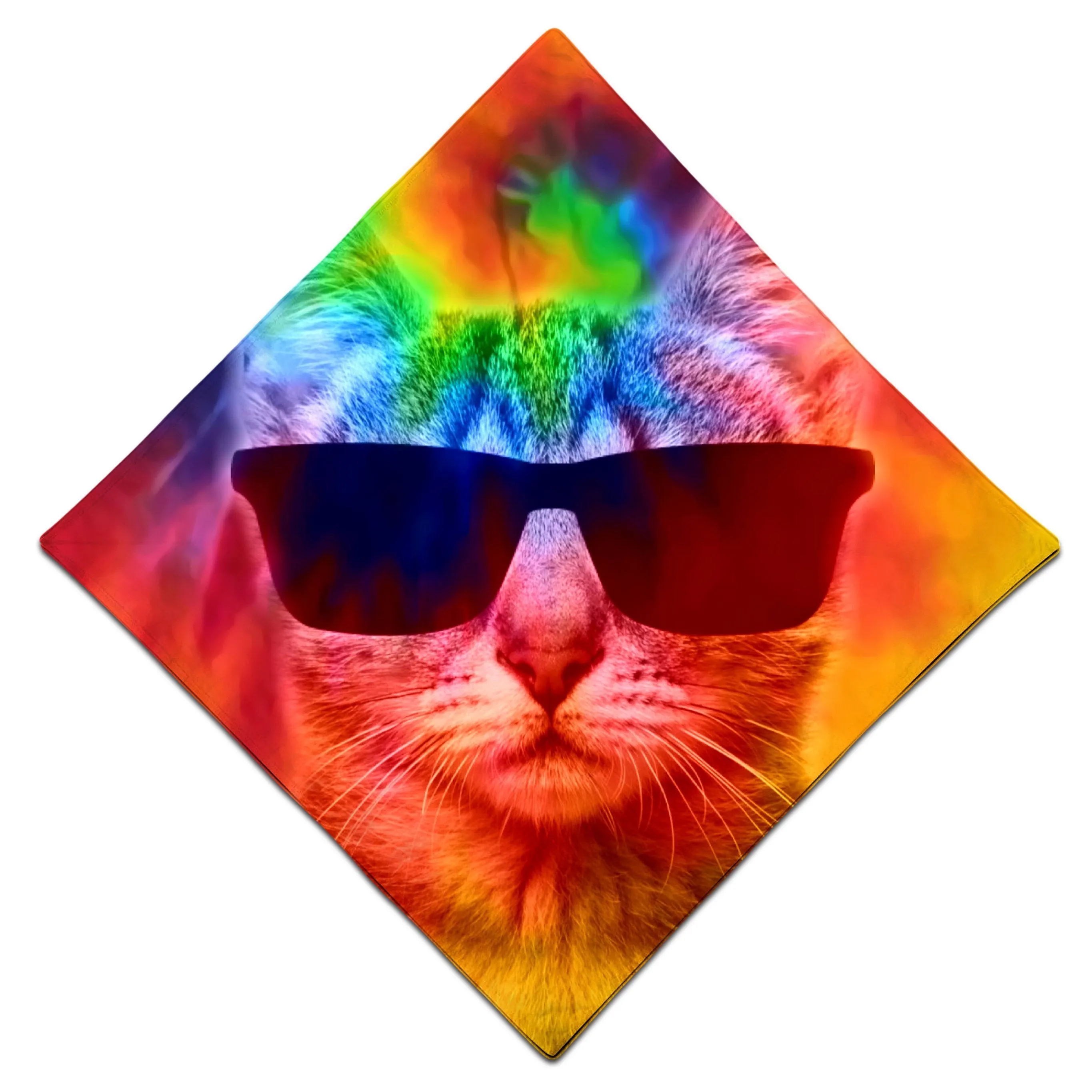 Kitten Tie-Dye Bandana sold by iEDM product image thumbnail 3