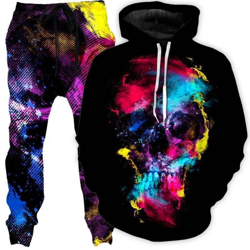 Skull 49 Hoodie and Joggers Combo sold by iEDM