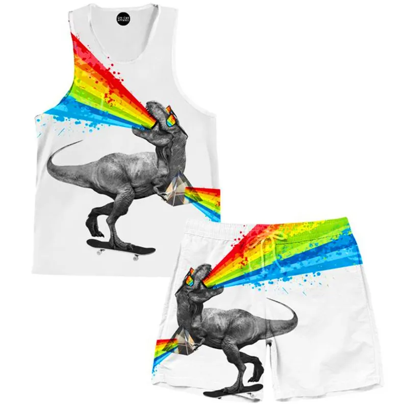 Prism T-Rex Tank and Shorts Combo sold by iEDM