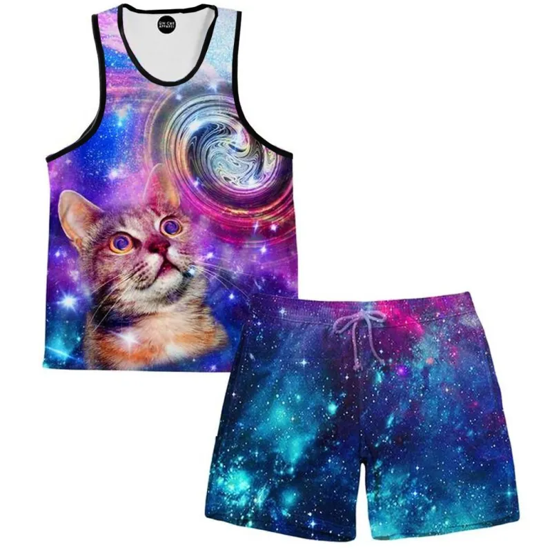 Amazed Cat Tank and Shorts Combo sold by iEDM