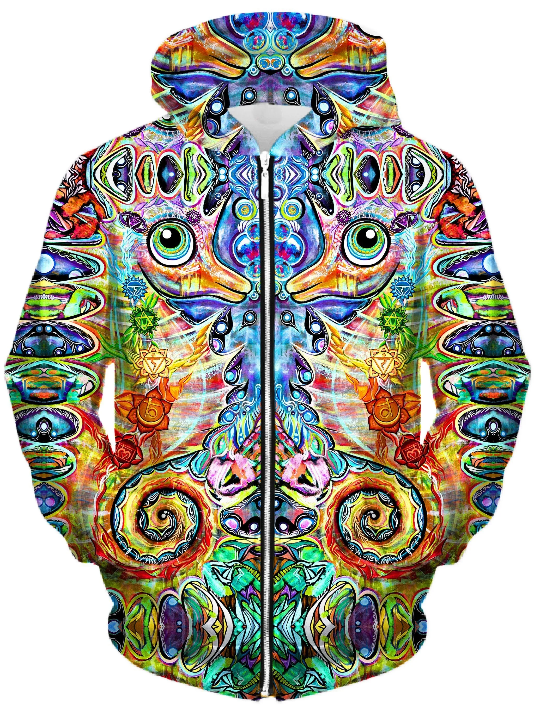Chakra Seahorse Zip-Up Hoodie and Leggings Combo sold by iEDM product image thumbnail 2