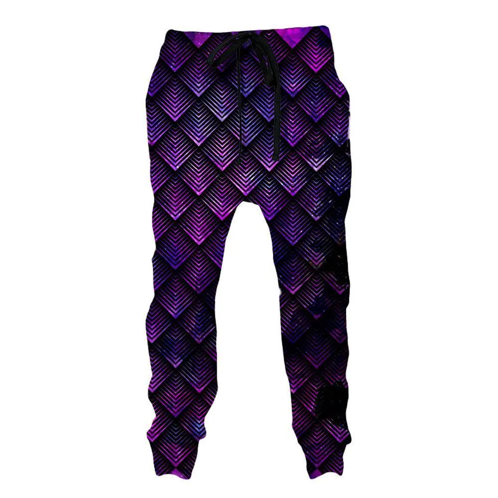 Galactic Dragon Scale Purple Hoodie and Joggers Combo sold by iEDM product image thumbnail 3