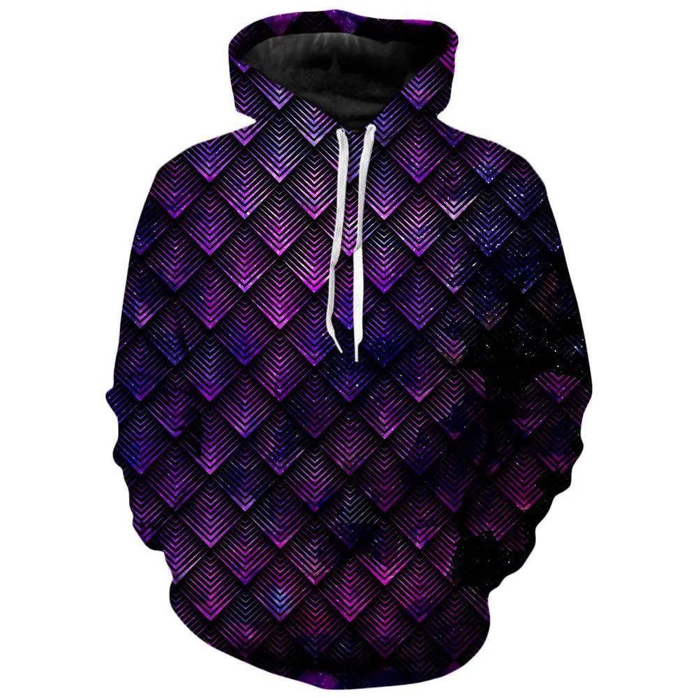 Galactic Dragon Scale Purple Hoodie and Joggers Combo sold by iEDM product image thumbnail 2