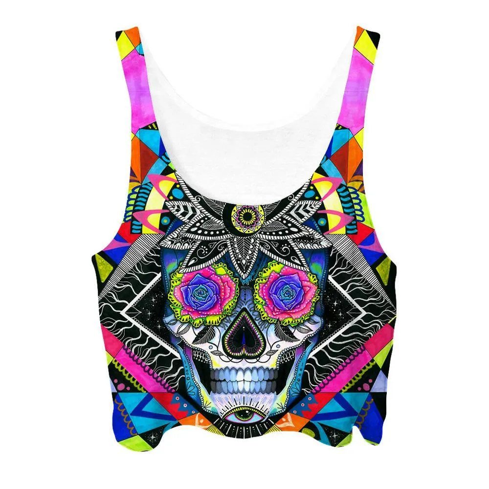 Suger Skull Crop Top and Leggings Combo sold by iEDM product image thumbnail 2