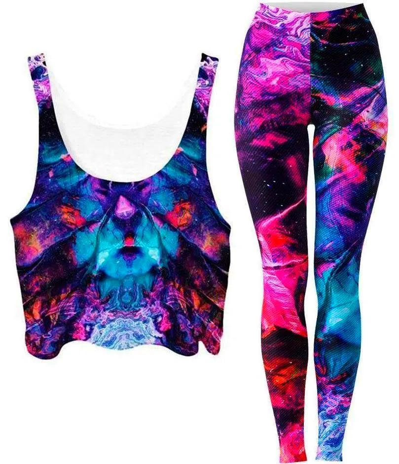 Supine Crop Top and Leggings Combo sold by iEDM