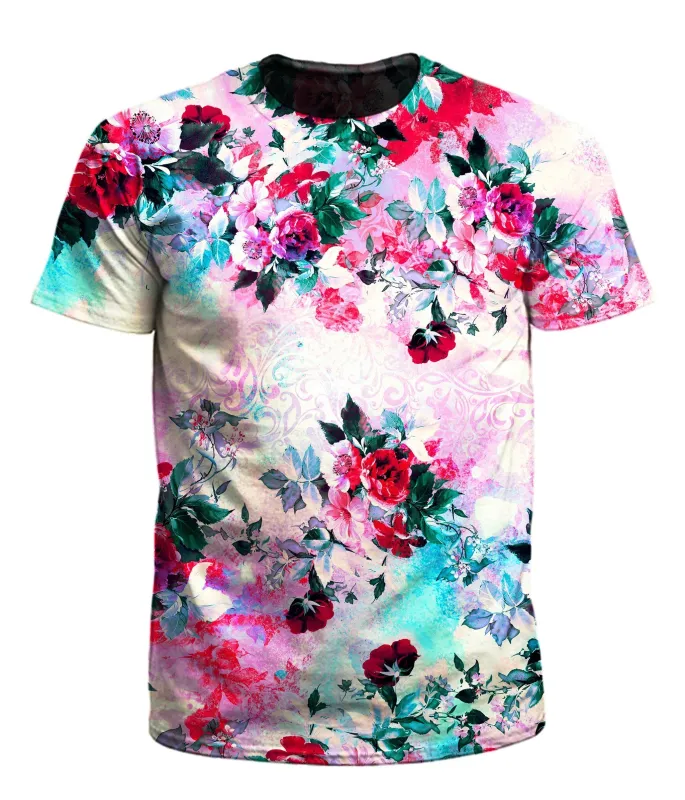 Pink Floral Men's T-Shirt sold by iEDM