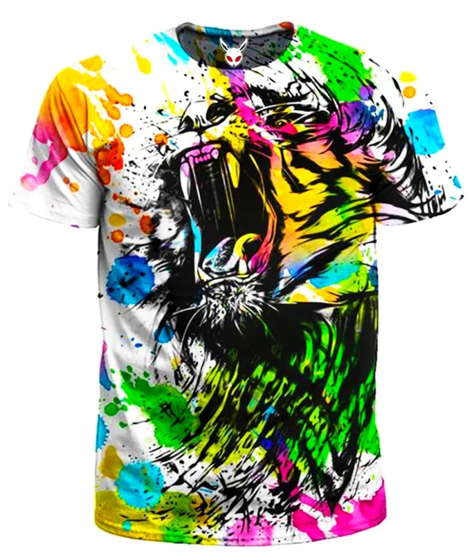 Watercolor Tiger Men's T-Shirt sold by iEDM