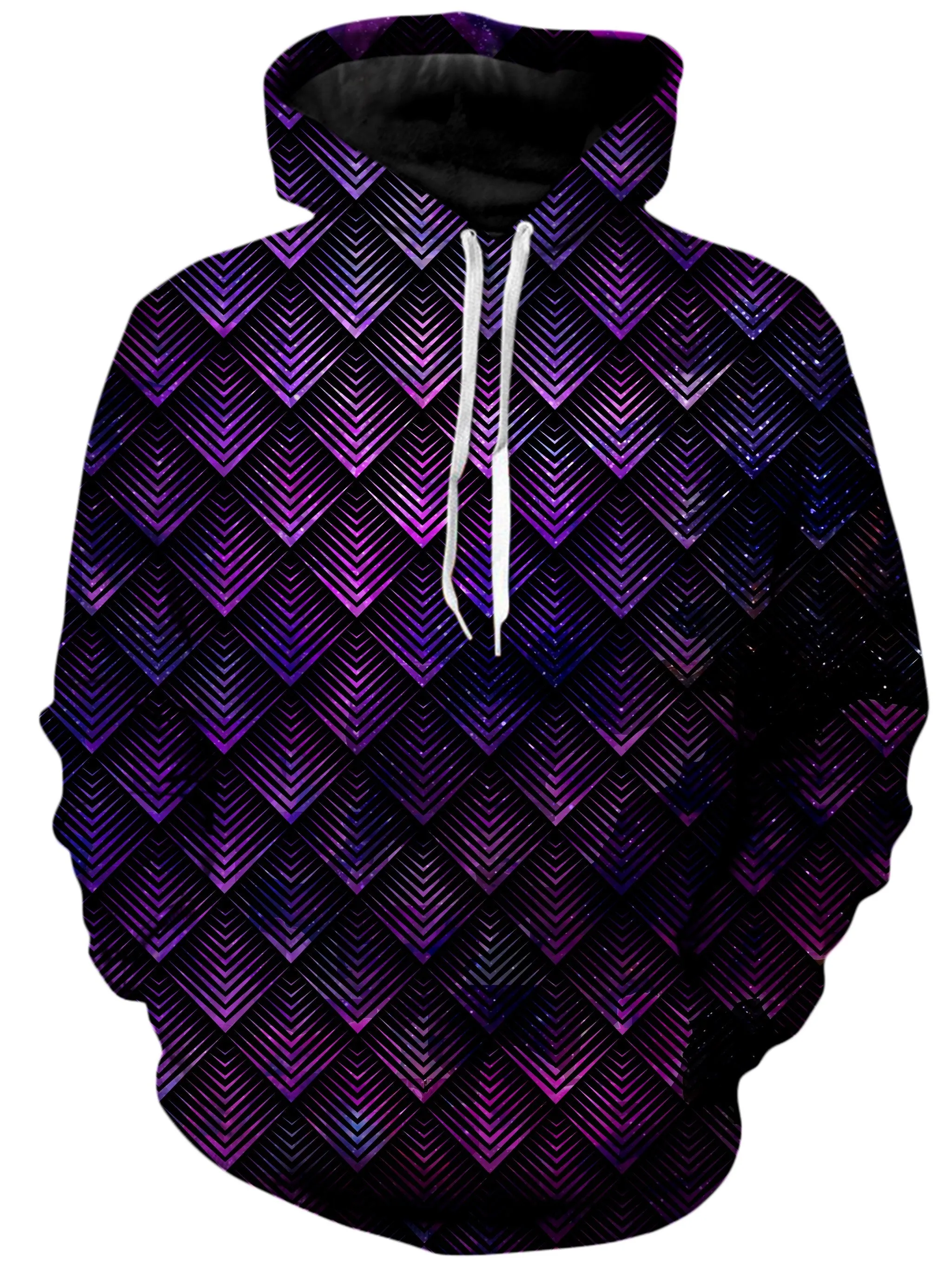 Galactic Dragon Scale Purple Unisex Hoodie sold by iEDM