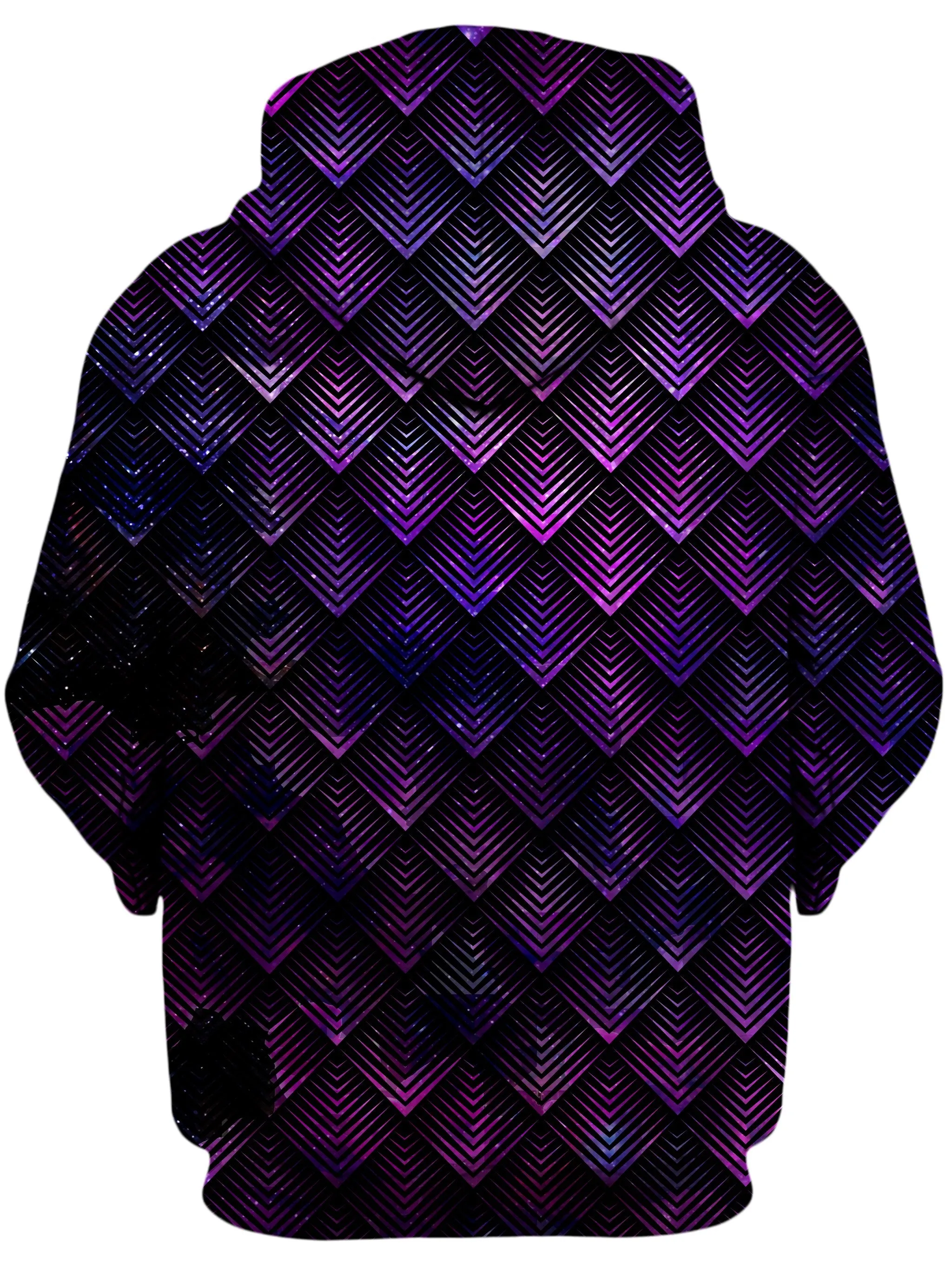 Galactic Dragon Scale Purple Unisex Hoodie sold by iEDM product image thumbnail 2