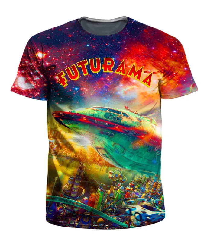 Futurama City Men's T-Shirt sold by iEDM