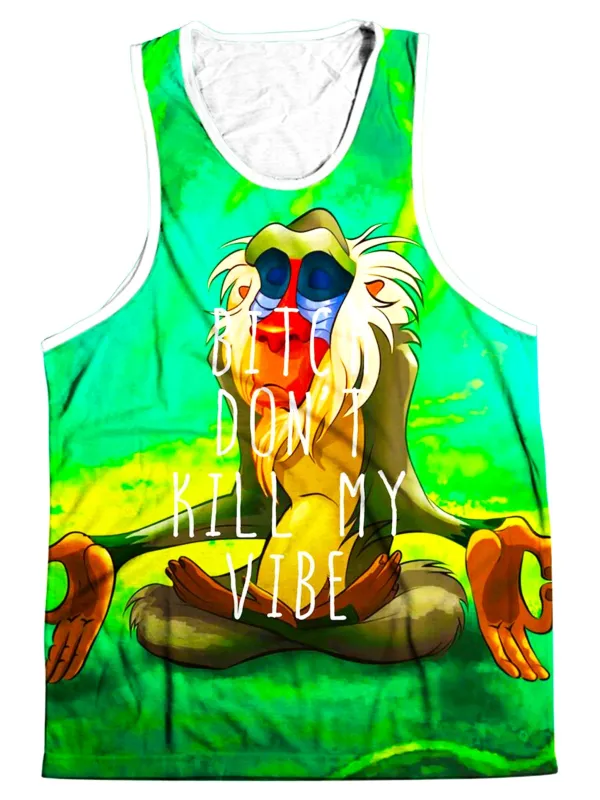 Meditating Rafiki Men's Tank sold by iEDM