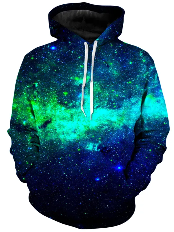 Green Galaxy Unisex Hoodie made by iEDM