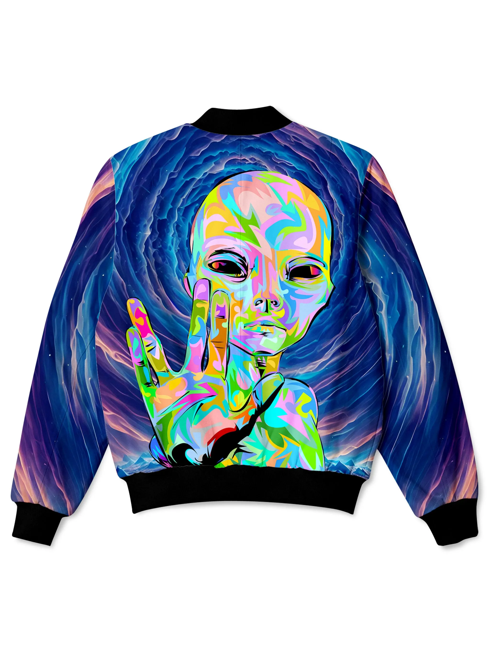 I Come in Peace Bomber Jacket sold by iEDM product image thumbnail 2