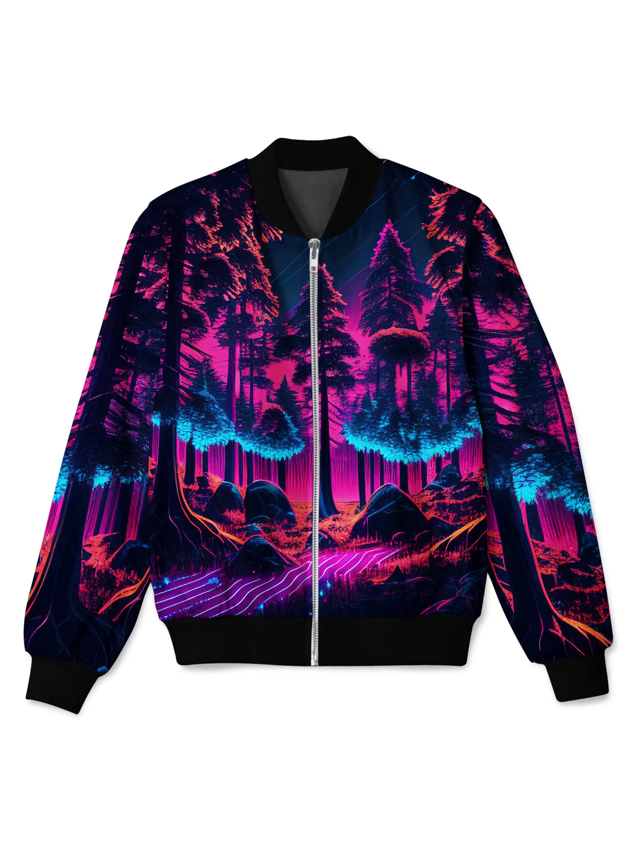 Neon Forest Bomber Jacket sold by iEDM
