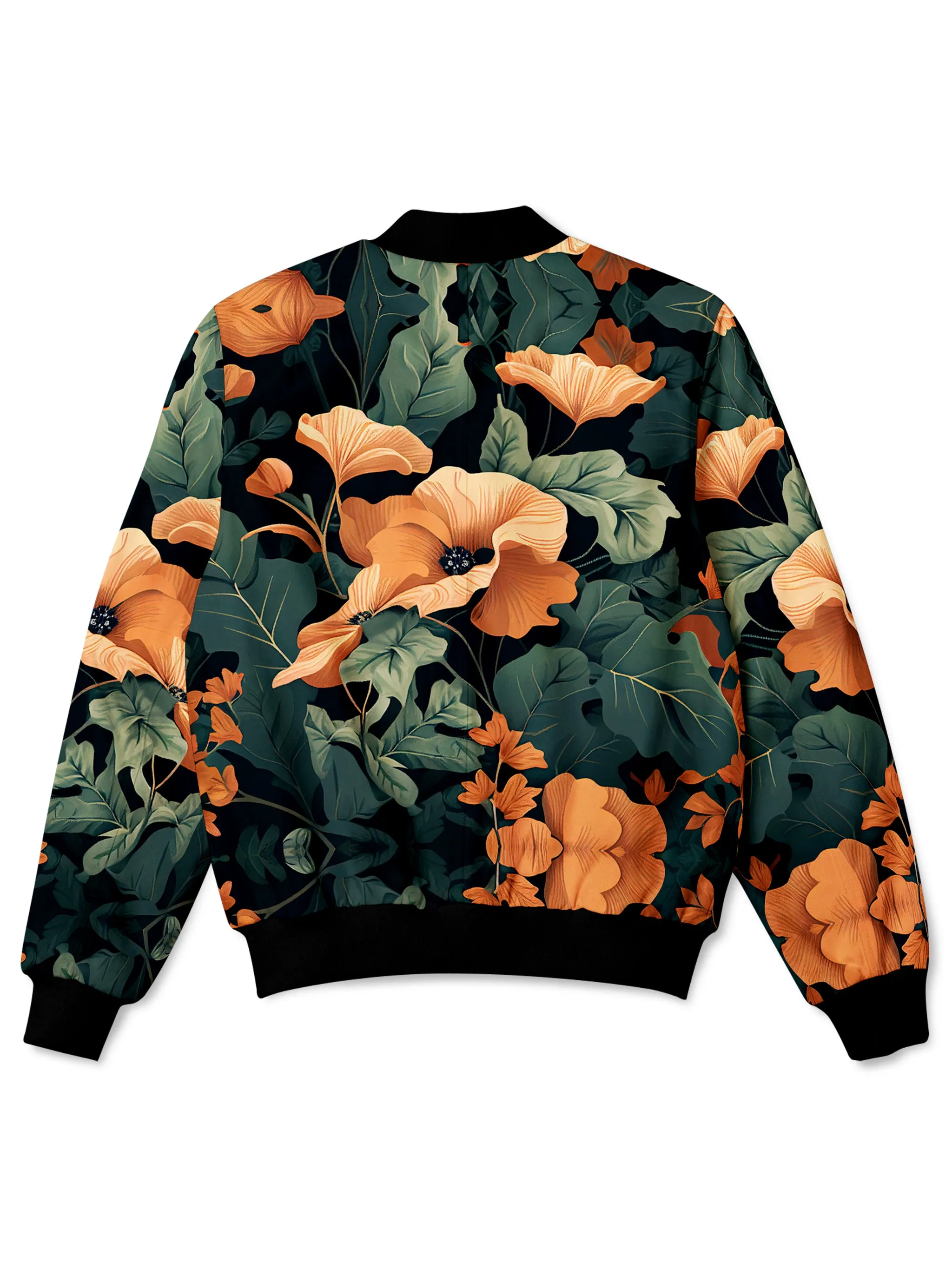 Tangerine Floral Bomber Jacket sold by iEDM product image thumbnail 2