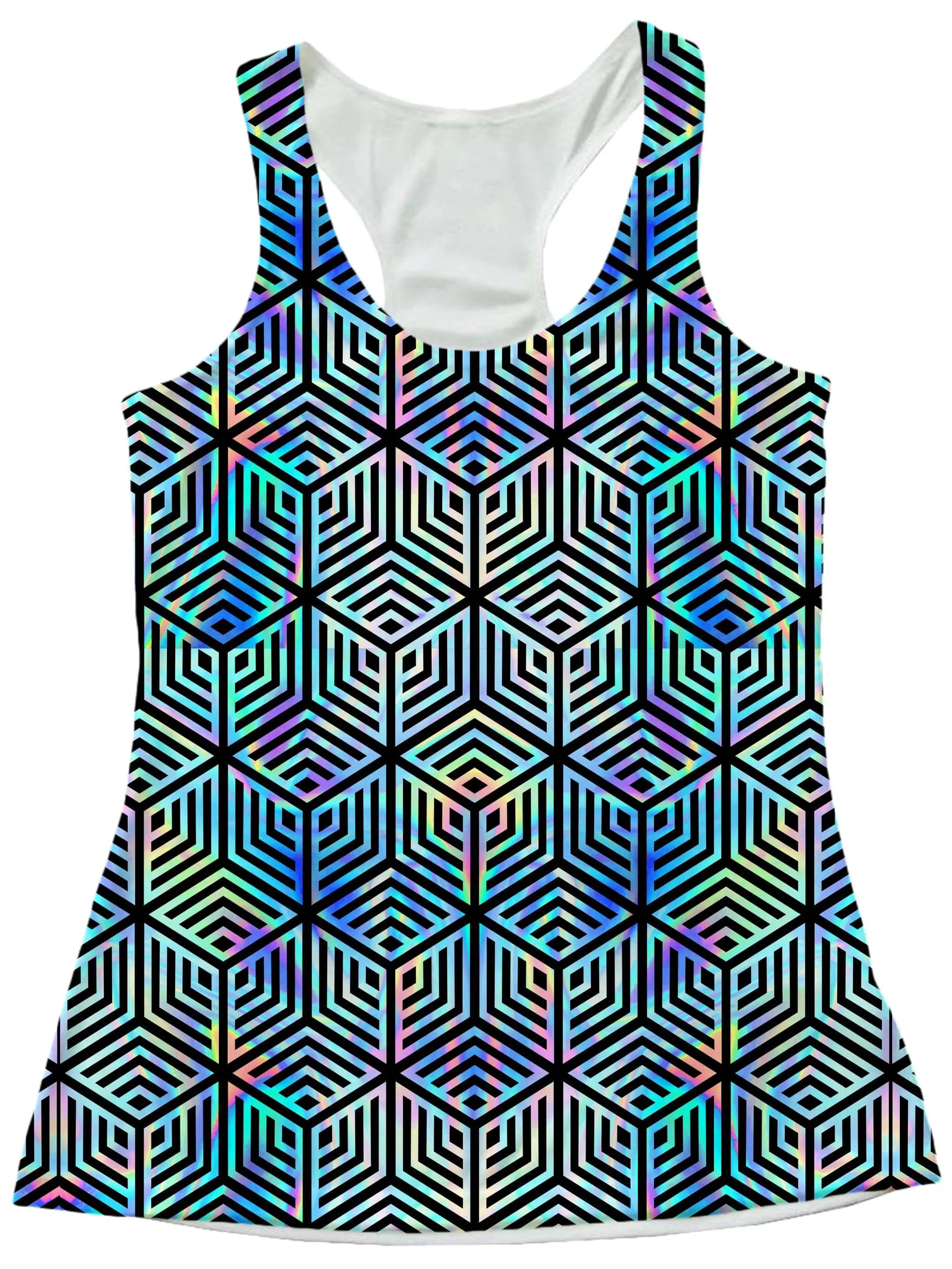 Holographic Hexagon Women's Tank sold by iEDM product image thumbnail 2