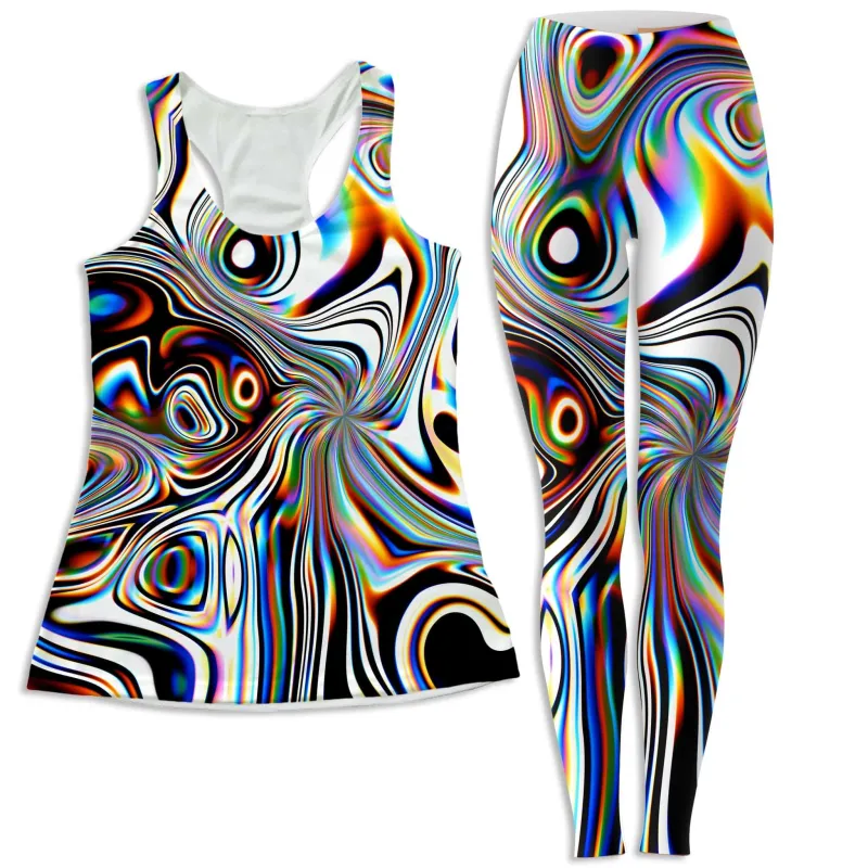 Oil Aura Women's Tank and Leggings Combo sold by iEDM