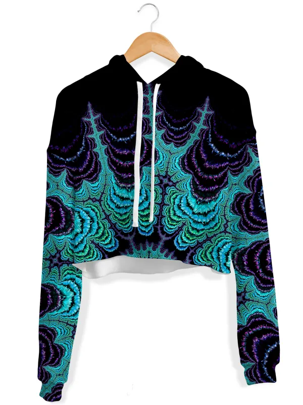 Iced Mantra Cake Fleece Crop Hoodie sold by iEDM