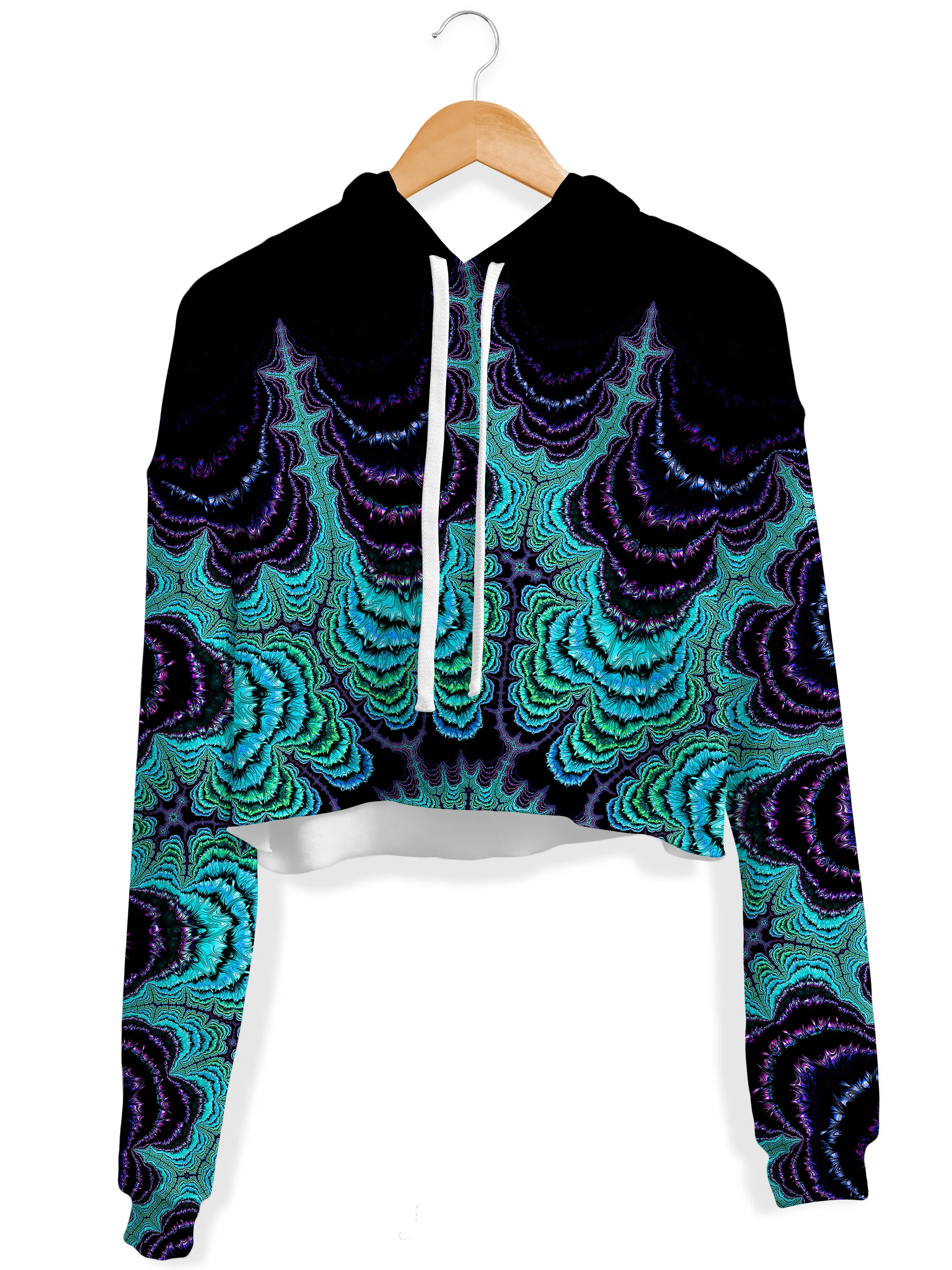 Iced Mantra Cake Fleece Crop Hoodie sold by iEDM