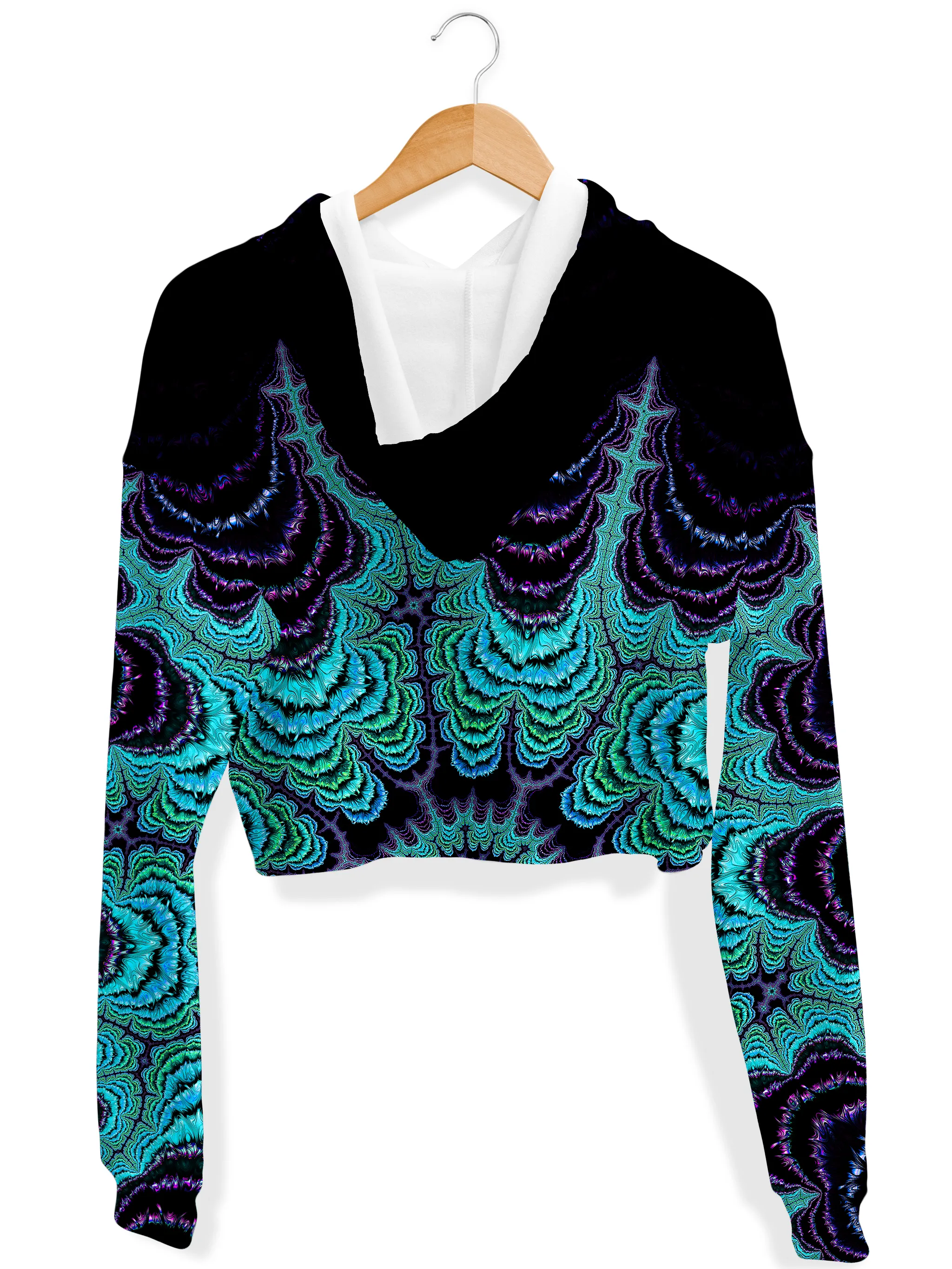 Iced Mantra Cake Fleece Crop Hoodie sold by iEDM product image thumbnail 2