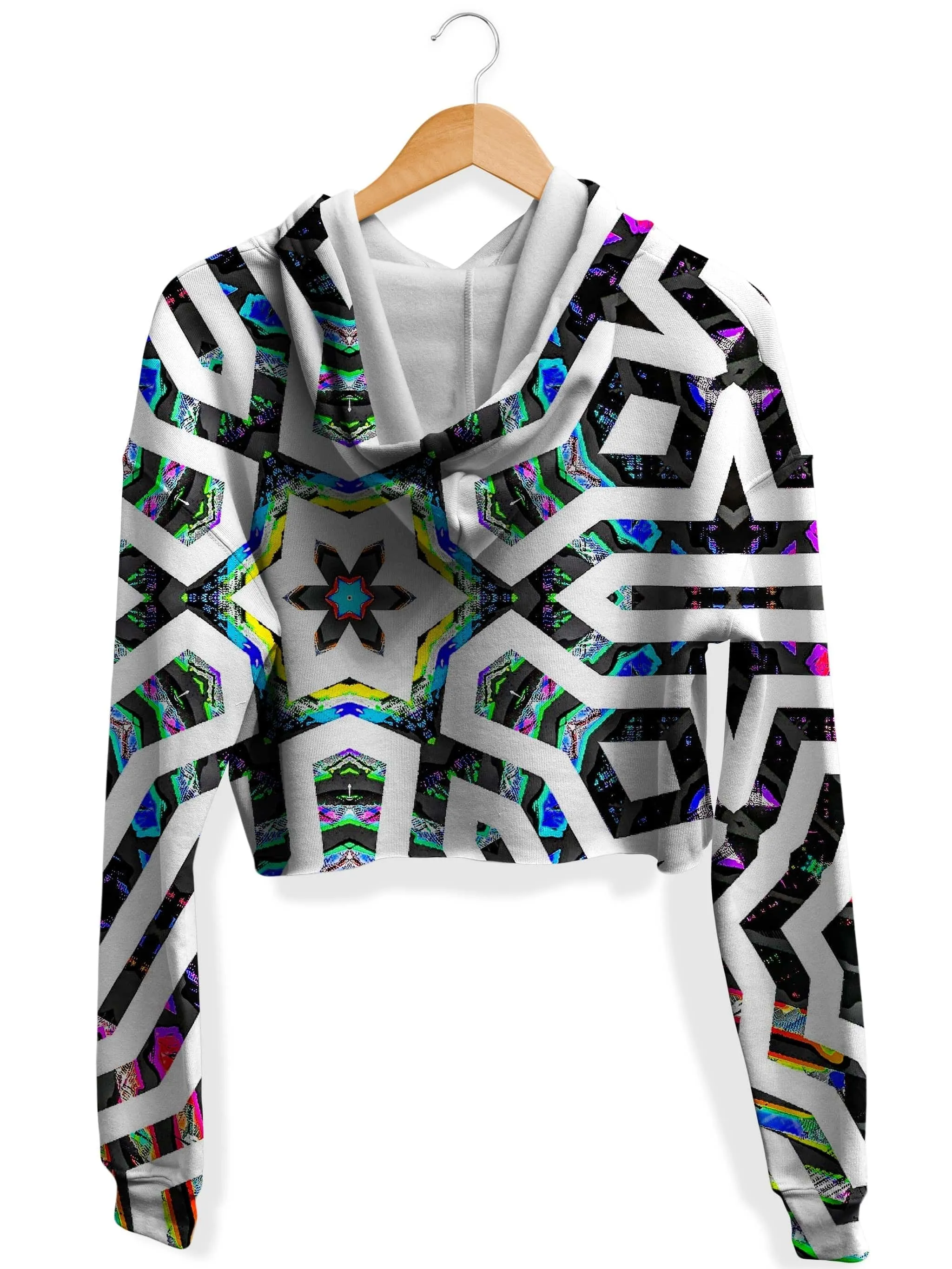 Iridized II Fleece Crop Hoodie sold by iEDM product image thumbnail 2