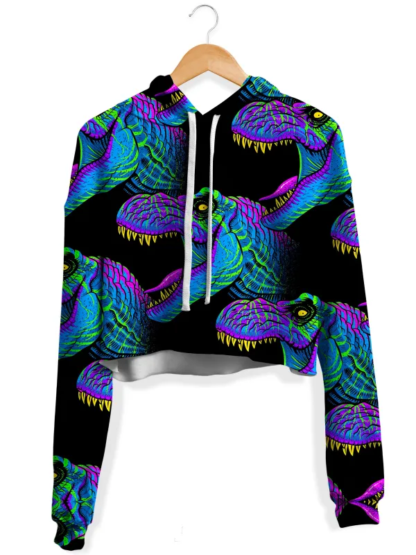 Jurassic Fleece Crop Hoodie sold by iEDM