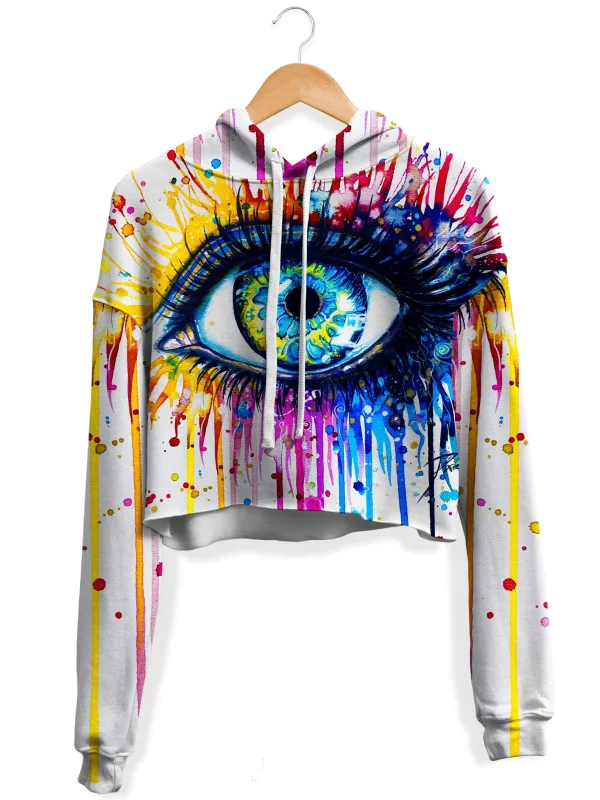 Eyecopi Kopie Fleece Crop Hoodie sold by iEDM