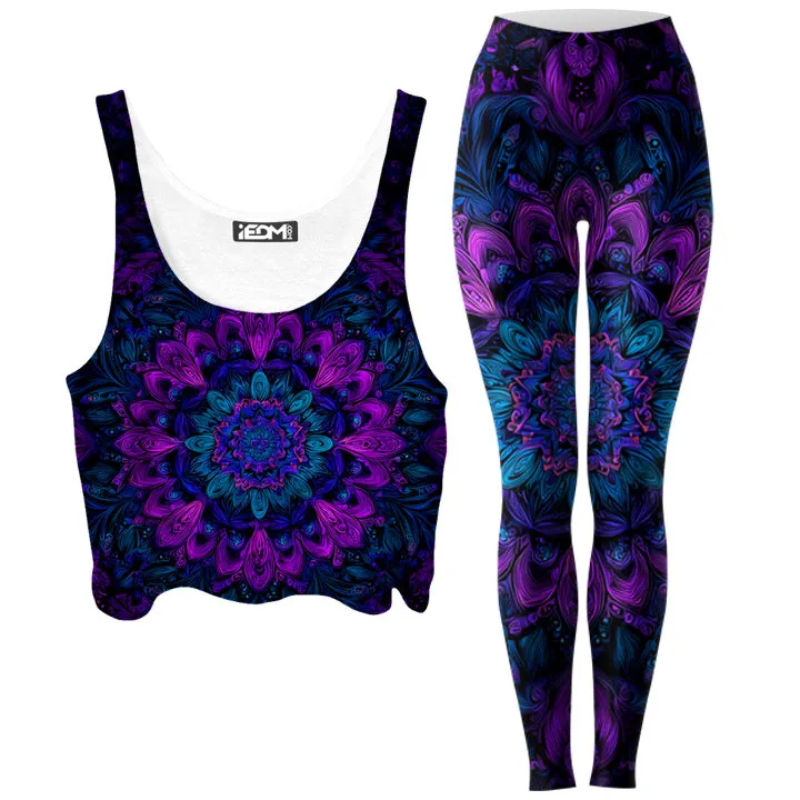Lotus of Light Crop Top and Leggings Combo sold by iEDM