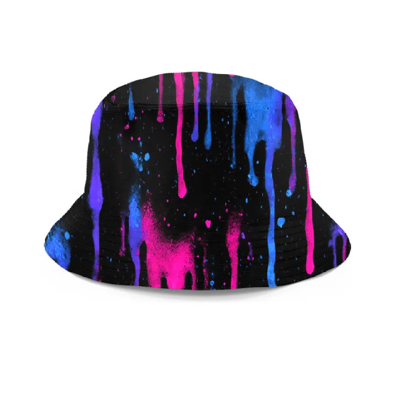 Neon Cascade Bucket Hat sold by iEDM