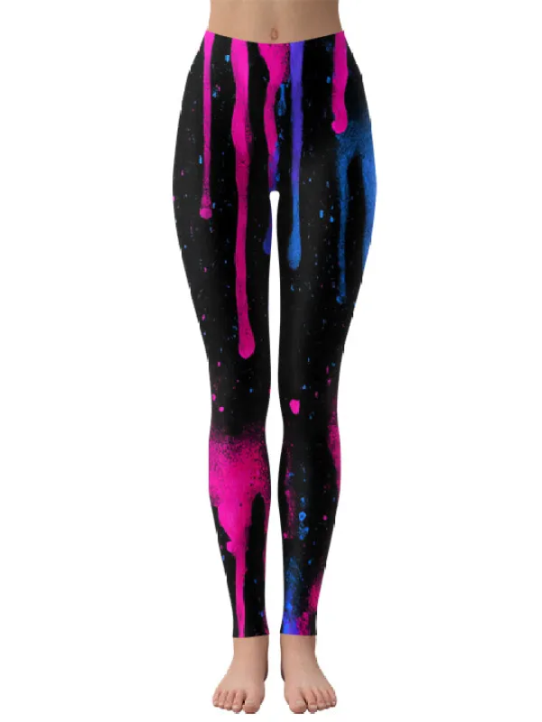 Neon Cascade Leggings sold by iEDM