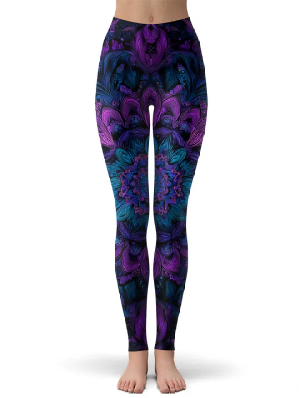 Lotus of Light Leggings sold by iEDM