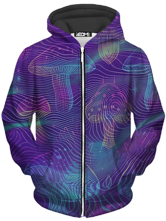 Vivid Trip Unisex Zip-Up Hoodie sold by iEDM