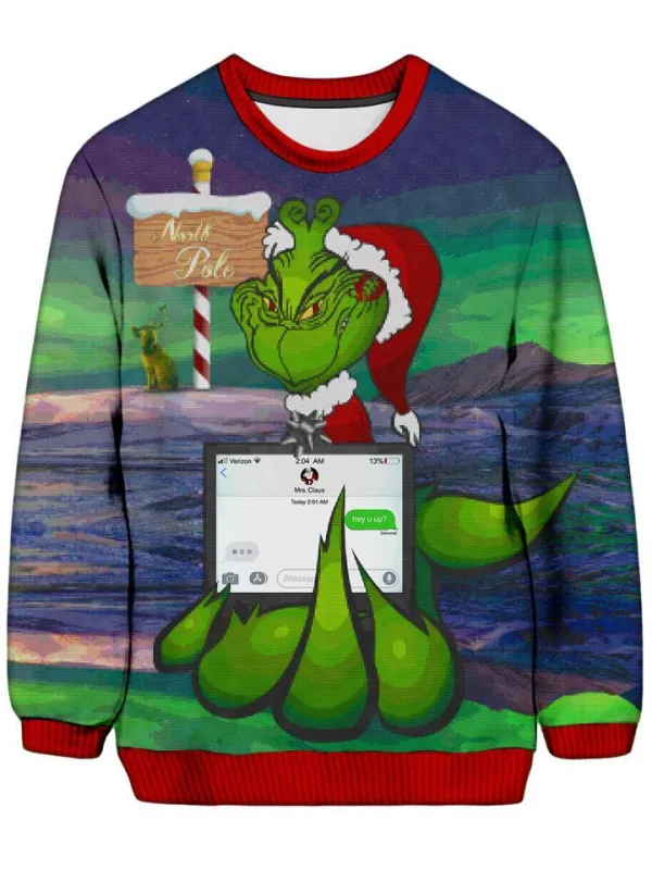 Savage Grinch Ugly Sweater sold by iEDM
