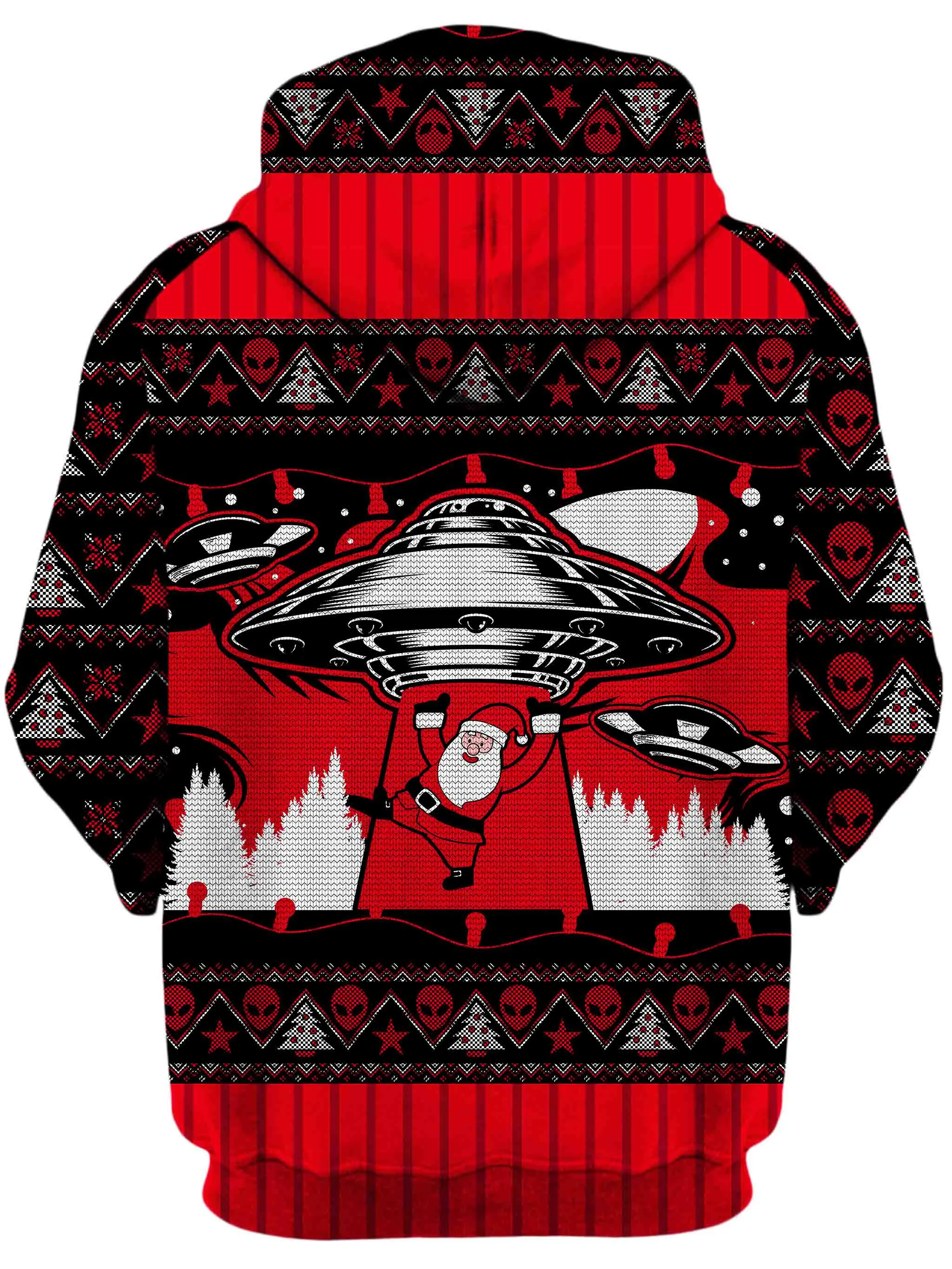 Santa Abduction Unisex Hoodie sold by iEDM product image thumbnail 2