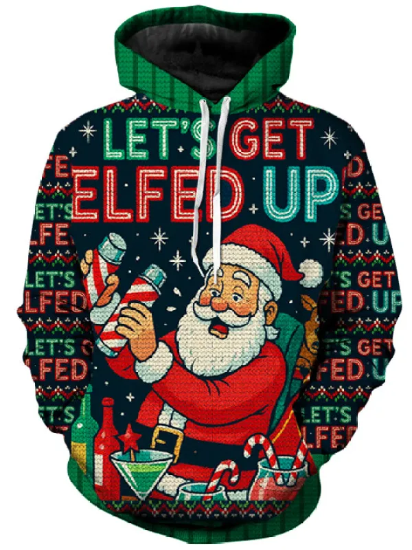 Tipsy Santa Unisex Hoodie sold by iEDM