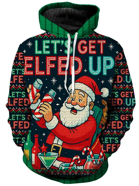 Tipsy Santa Unisex Hoodie sold by iEDM