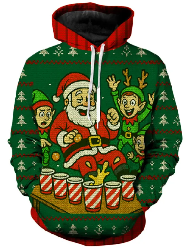 Santa Pong Unisex Hoodie sold by iEDM