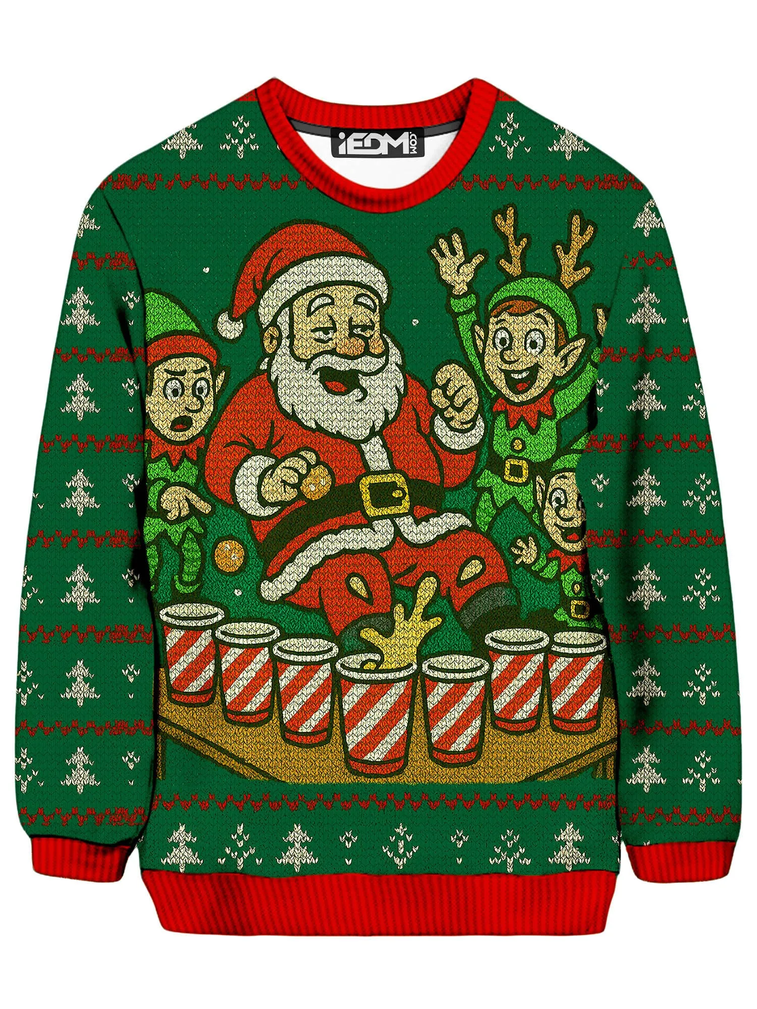 Santa Pong Ugly Sweater sold by iEDM
