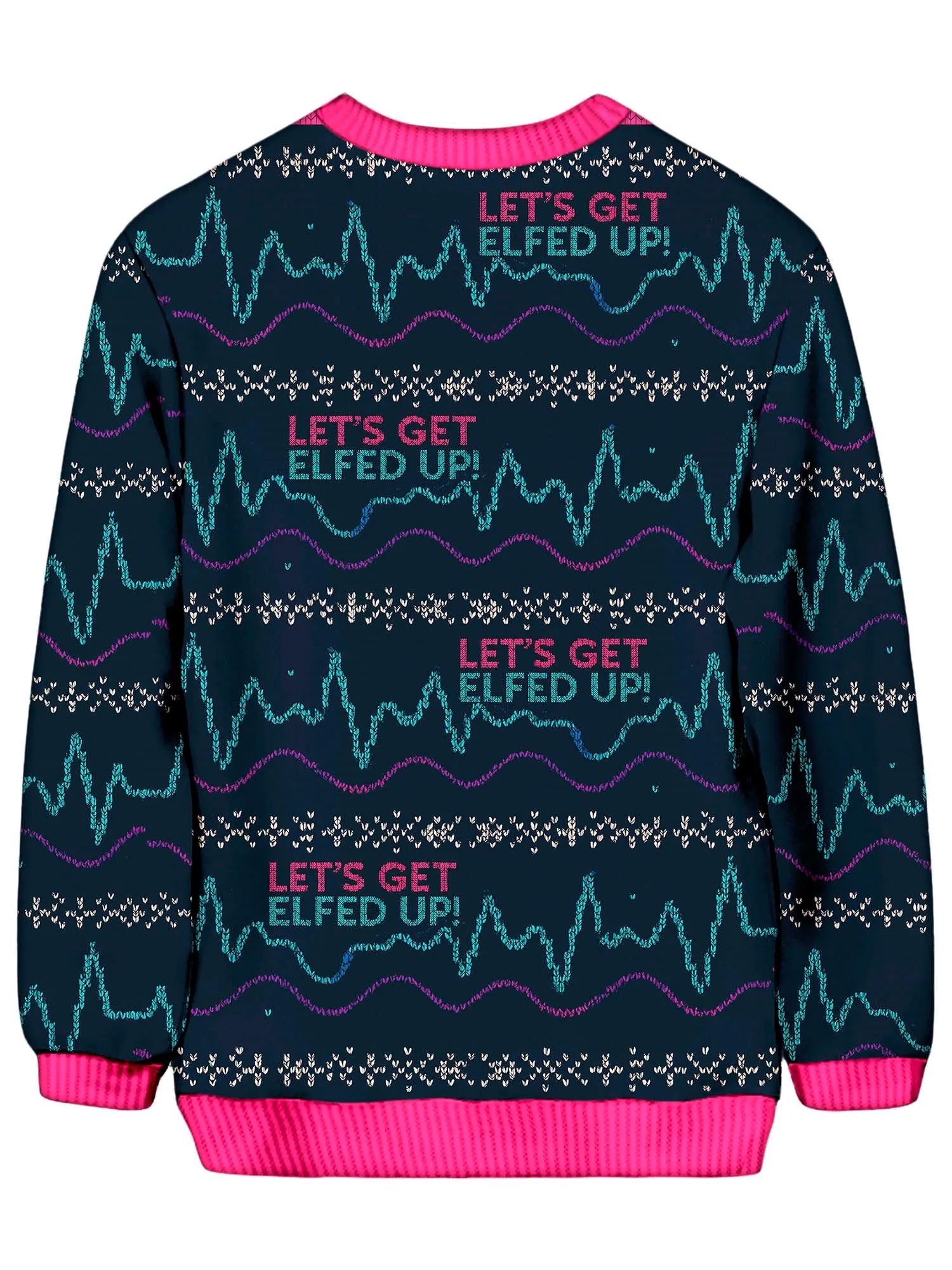 Elfed Up Decks Ugly Sweater (Pink) sold by iEDM product image thumbnail 2