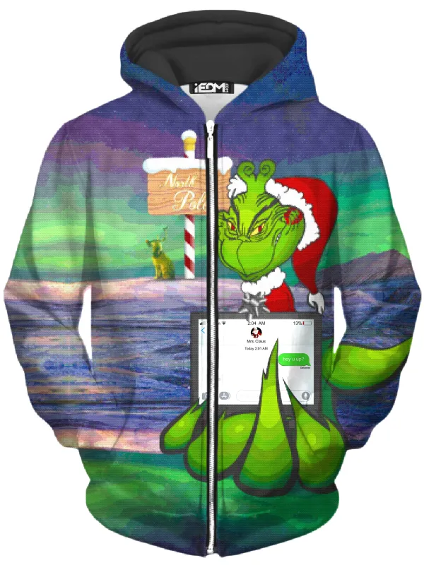 Savage Grinch Unisex Zip-Up Hoodie sold by iEDM