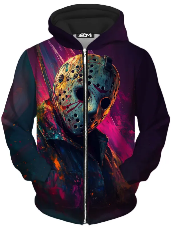 Neon Nightmare Unisex Zip-Up Hoodie sold by iEDM