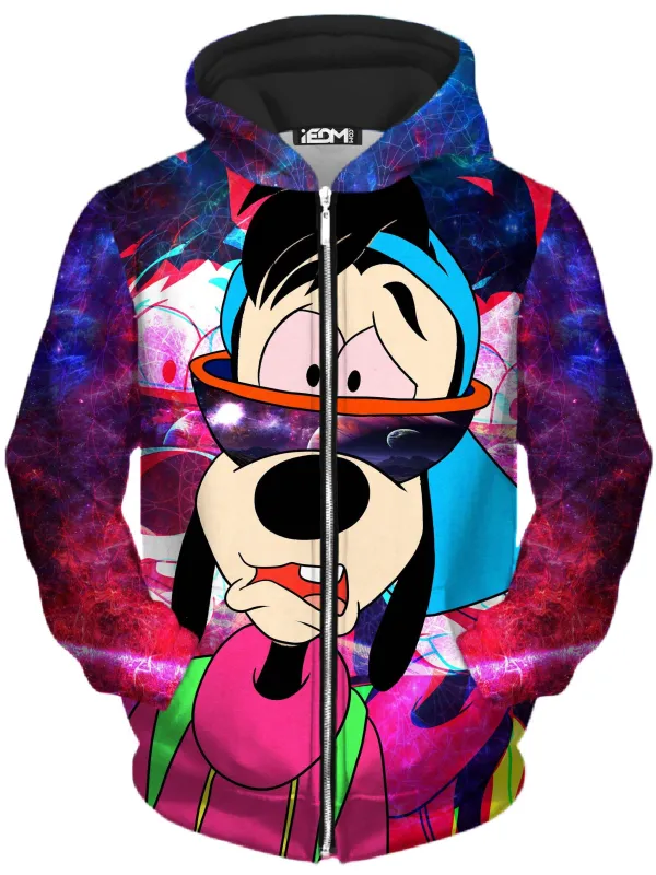 Space Goof Unisex Zip-Up Hoodie sold by iEDM