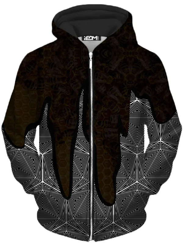 Hallucinations Honey Unisex Zip-Up Hoodie sold by iEDM