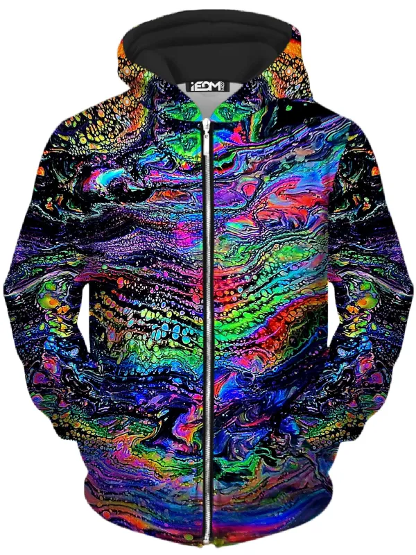 Galactic Drip Unisex Zip-Up Hoodie sold by iEDM