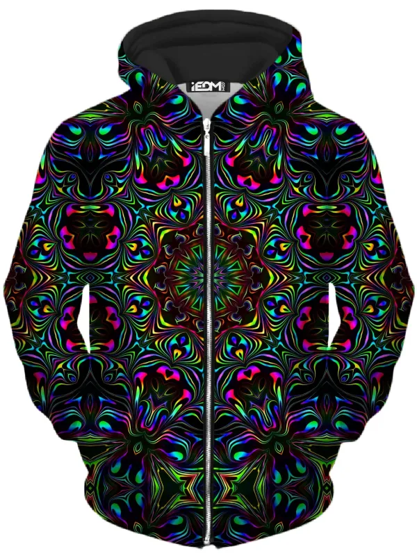Kaleidoscope Eyes Unisex Zip-Up Hoodie sold by iEDM