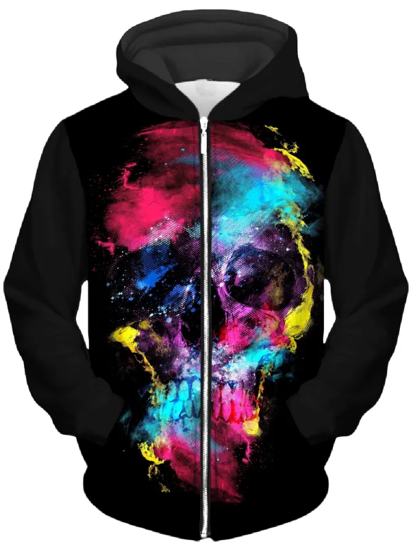 Skull 49 Unisex Zip-Up Hoodie sold by iEDM