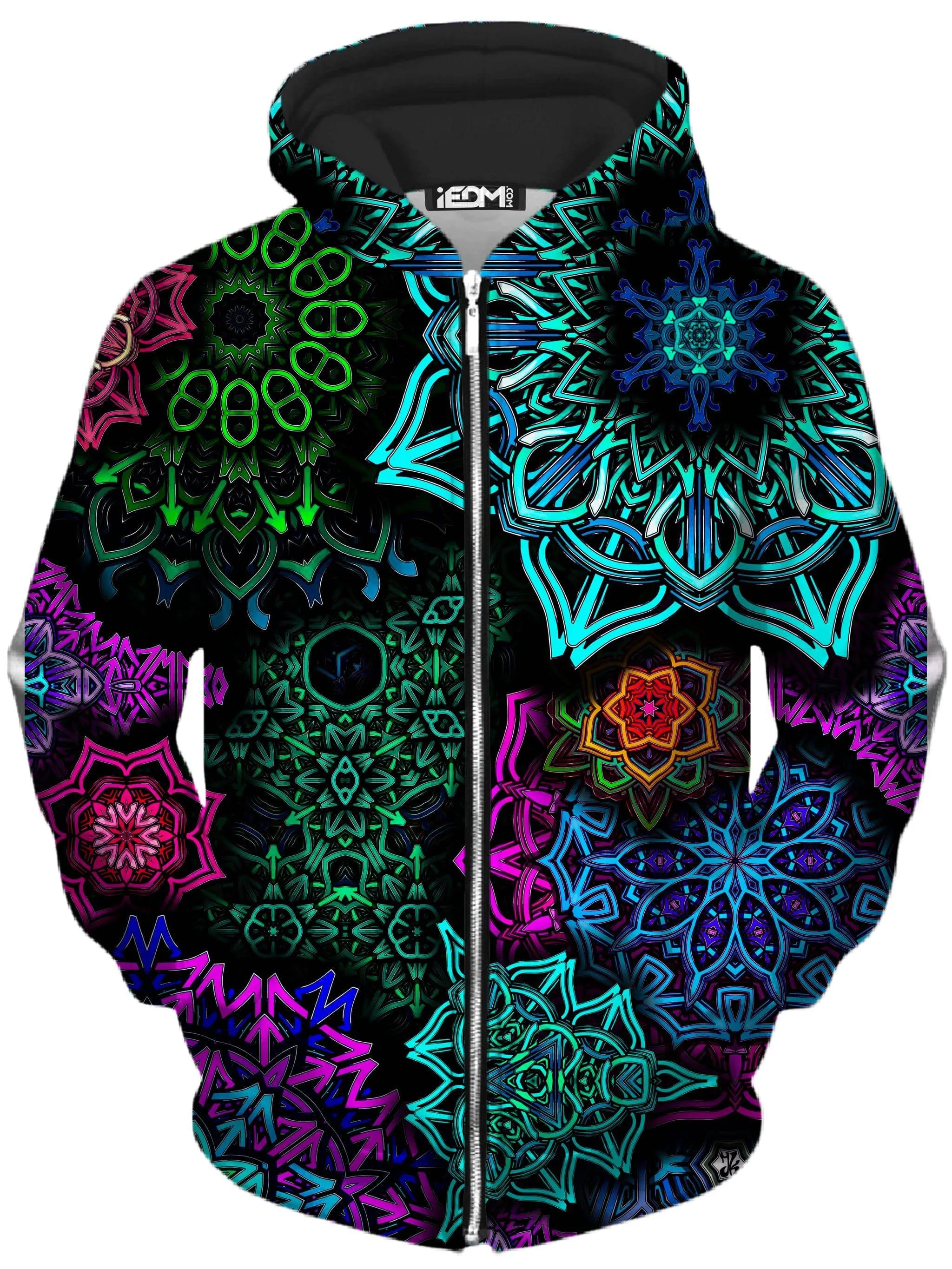 Space Invasion Unisex Zip-Up Hoodie sold by iEDM